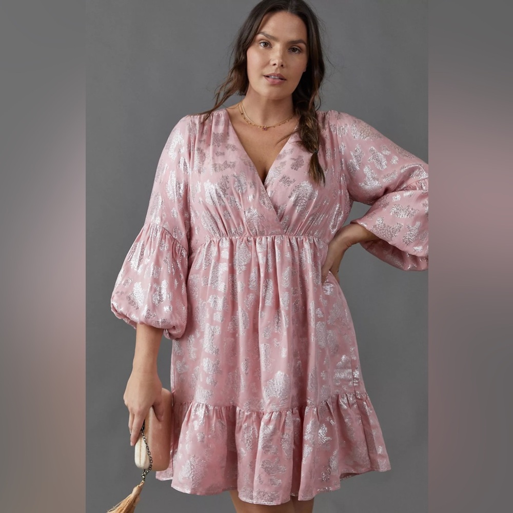 ANTHROPOLOGIE Jolene Jacquard Mini Dress